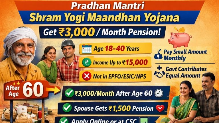 PM Shram Yogi Maandhan Yojana Scheme